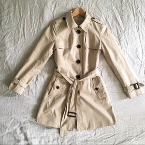Banana Republic Petite S Trench EUC